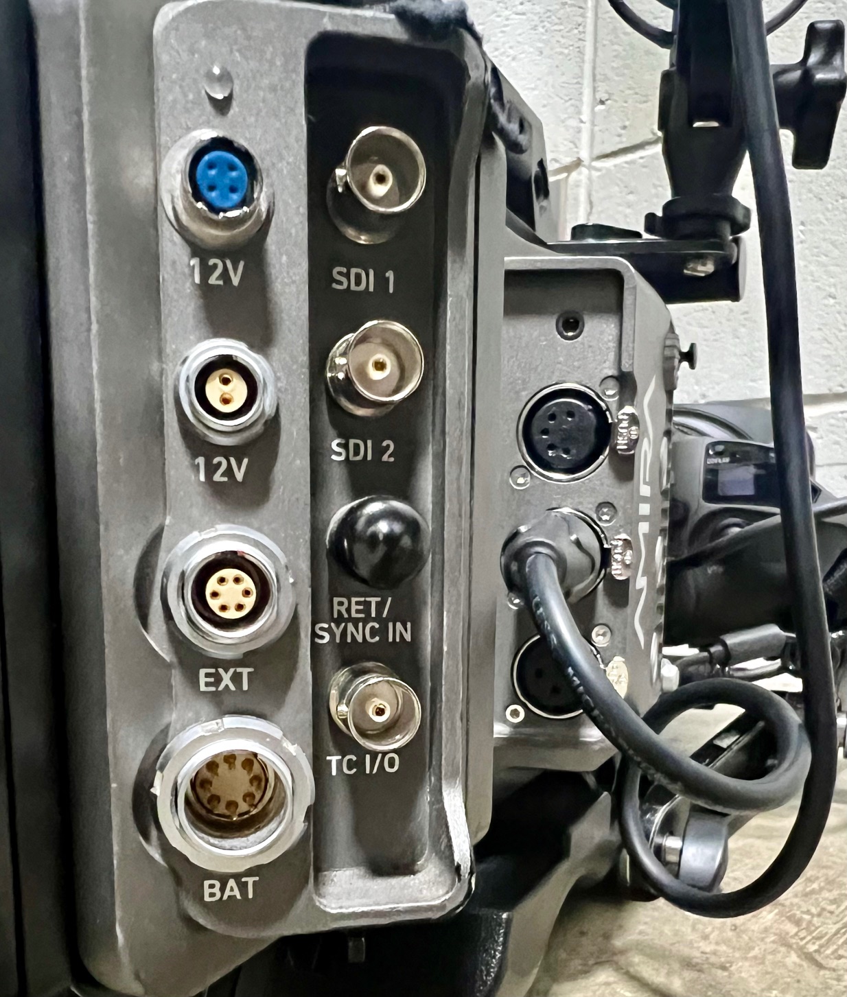 Arri Amira Camera input connectors
